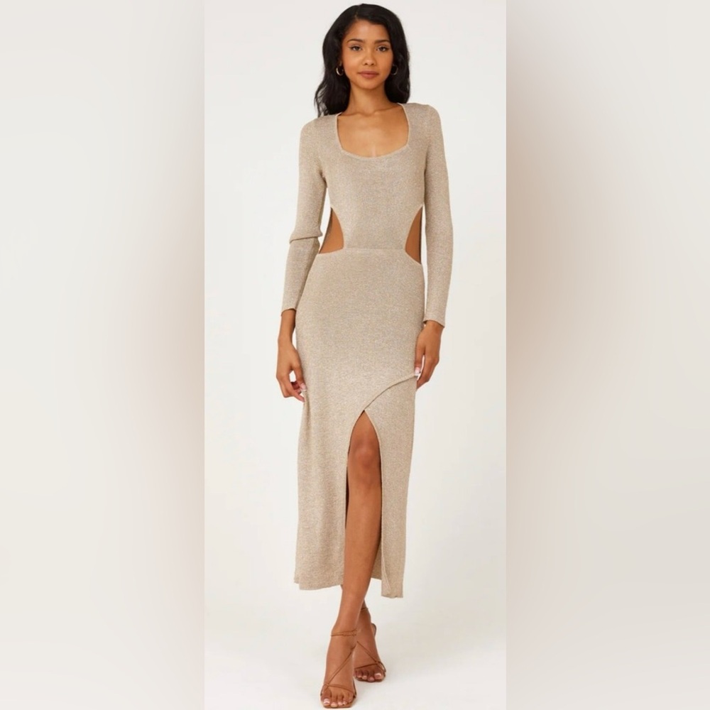 229.  Misa Los Angeles Nika Cutout Knit Dress